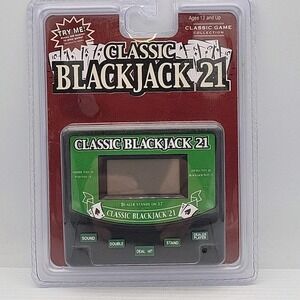 Classic Blackjack‎ 21 Electronic Handheld Game Model 77702 NEW/SEALED